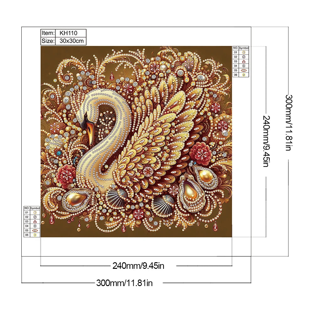 Graceful Swan 5D Diamond Painting Kit