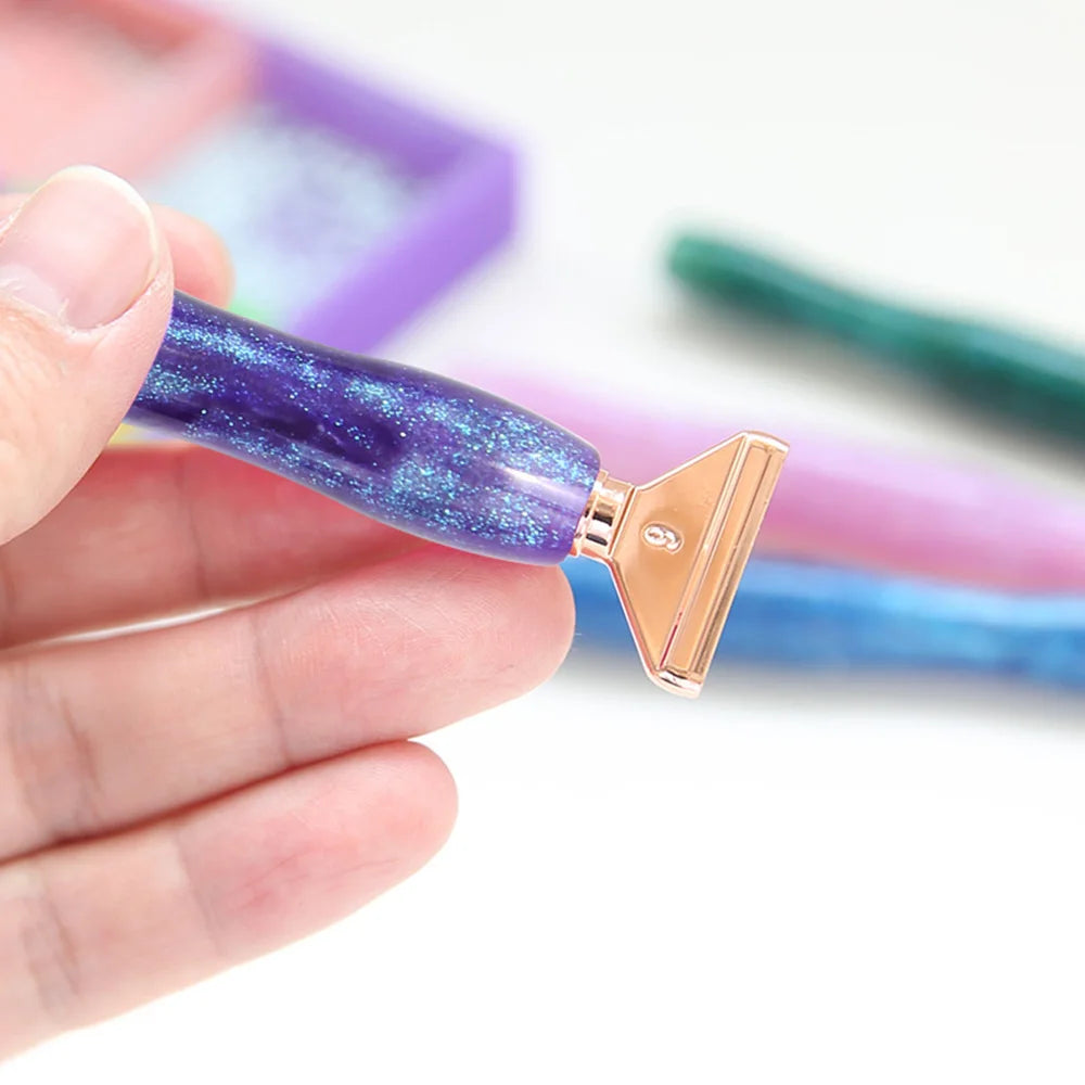 Cosmic Color 5D Resin Diamond Painting Pen Set With Metal Replacement Pen Heads and Multi Placers