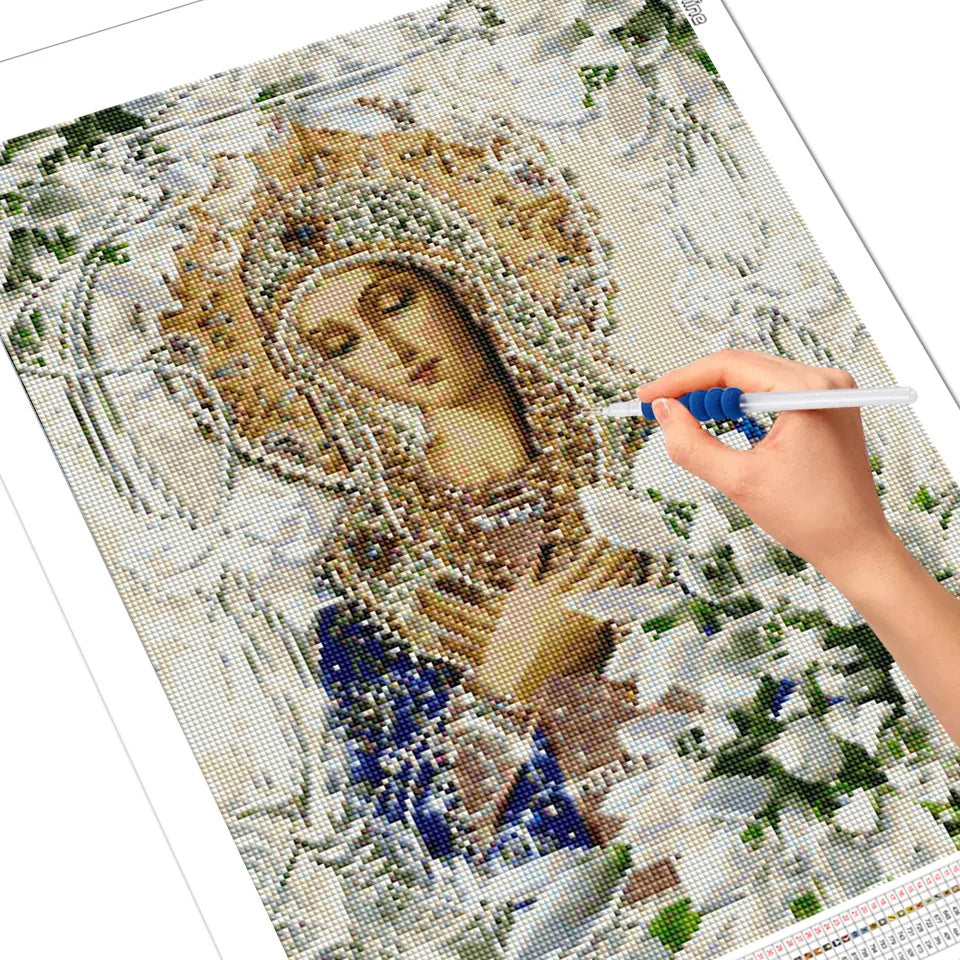 Beautiful Catholic Religion Mary Diamond Painting Kit 5D