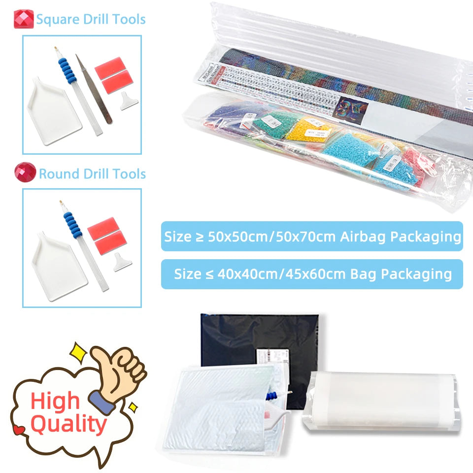 Fantastic Rainbow Dragon Full Drill 5D Diamond Art Kit