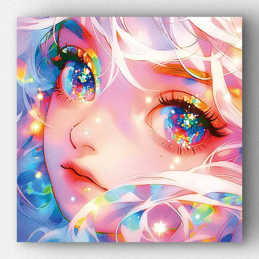 Angel Eyes | The Sparkle Nest Diamond Painting Kits