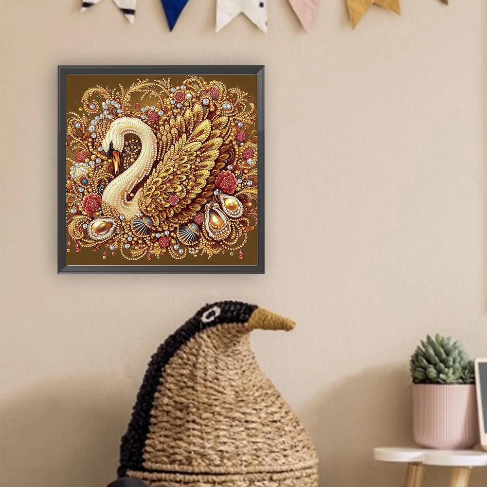 Graceful Swan 5D Diamond Painting Kit