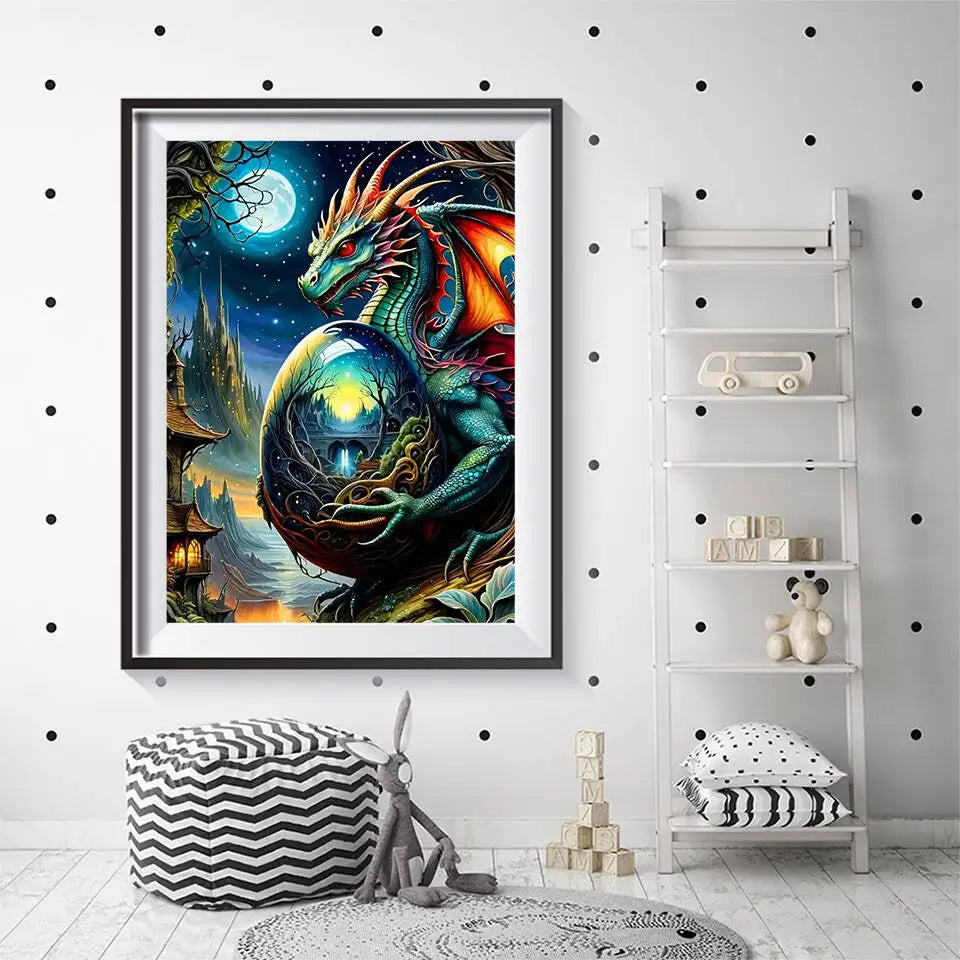 The Dragon's Egg 5D Diamond Painting Kit