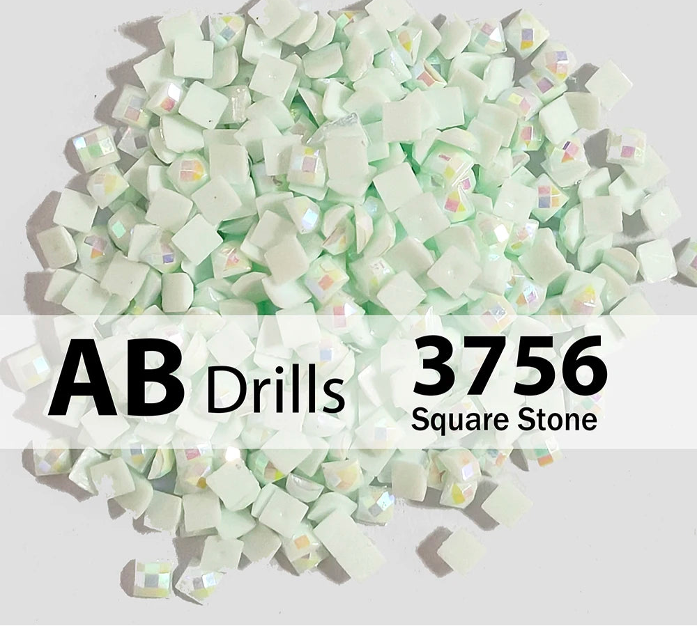 square diamond painting drills light aqua