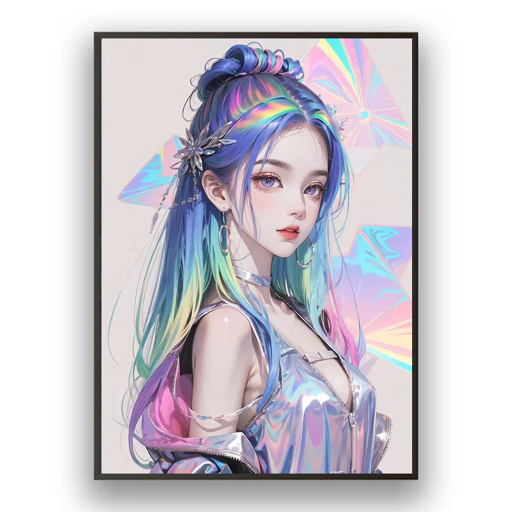 5D Anime and Realistic Portrait Diamond Painting Kits for beginners and advanced. Full drill high quality diamond paintings