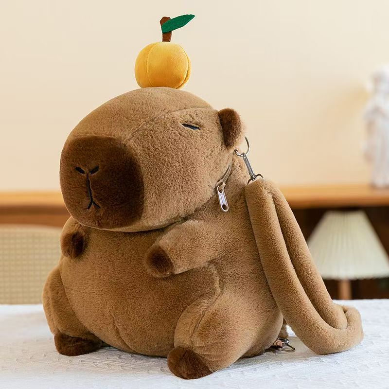 Cute Capybara Plush Handbag