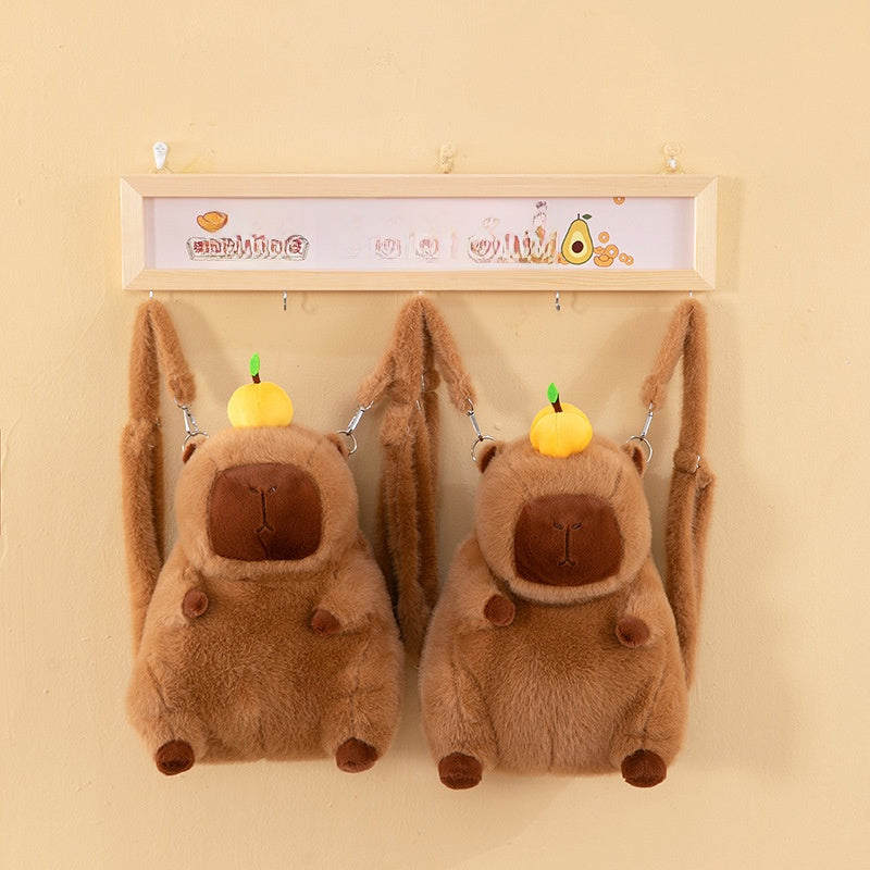 Cute Capybara Plush Handbag