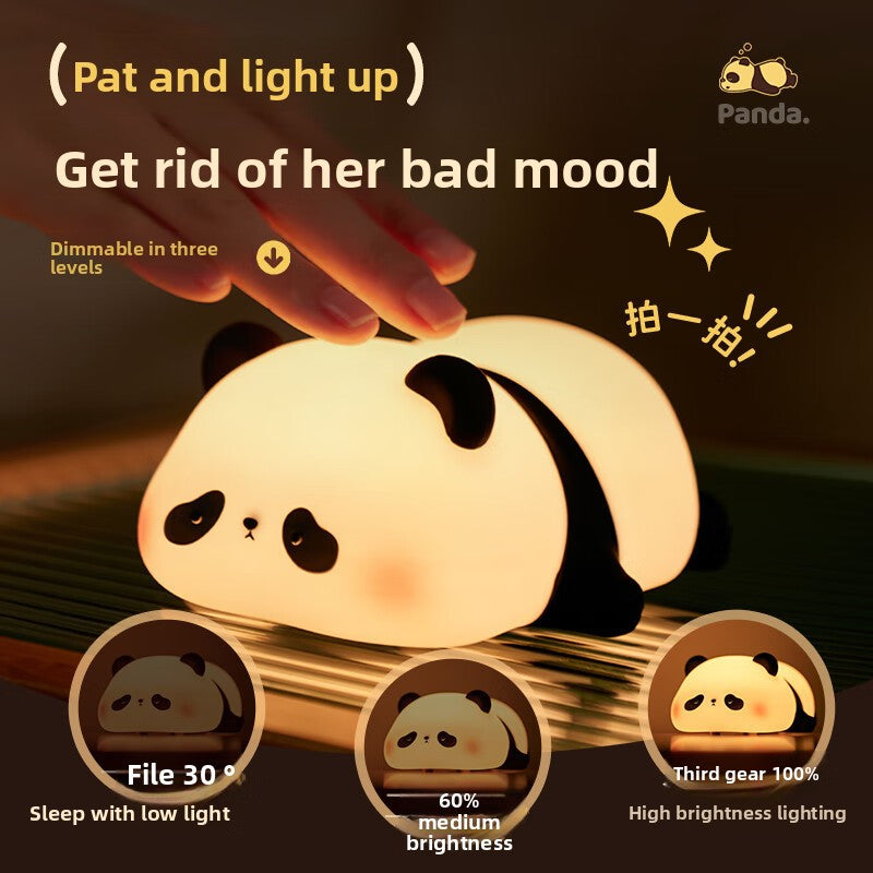Cute Panda Night Light for Bedroom