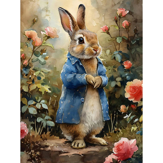 5D Peter Rabbit themed diamond painting kit for kids bedroom decor