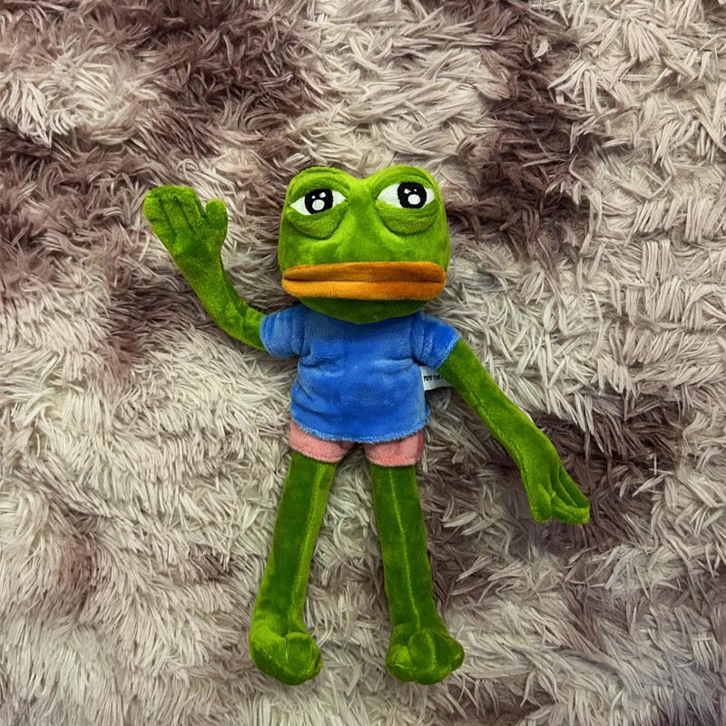 Frog plush doll