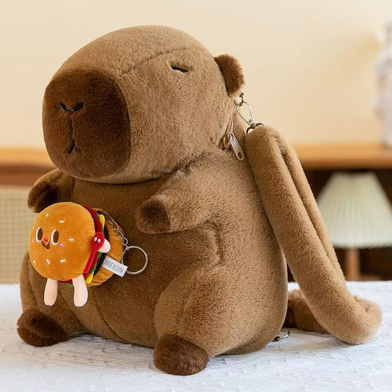 Cute Capybara Plush Handbag