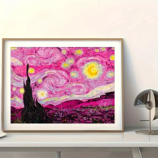 Starry Pink Sky 5D diamond painting