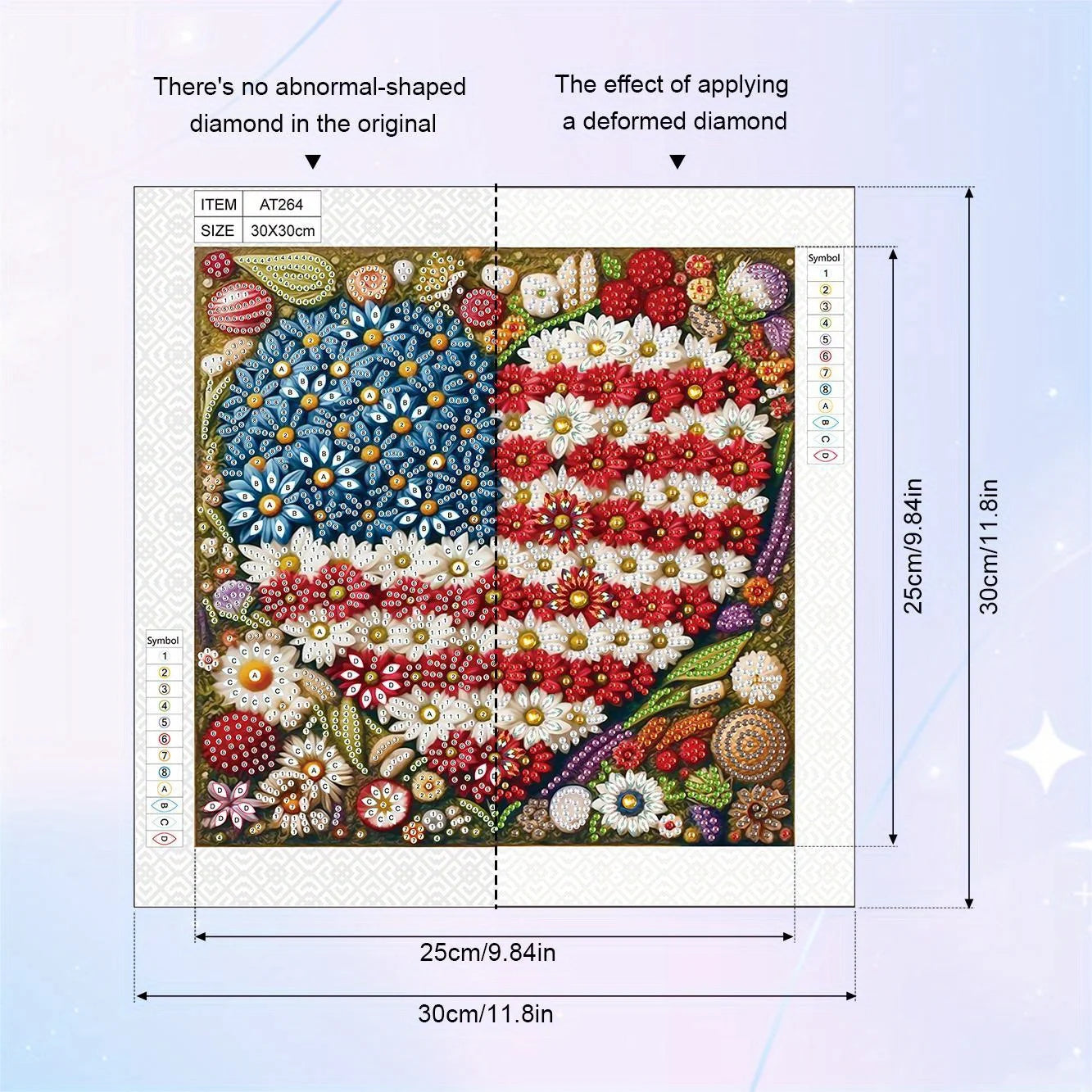 American Flag Heart 5D Diamond Painting Kit