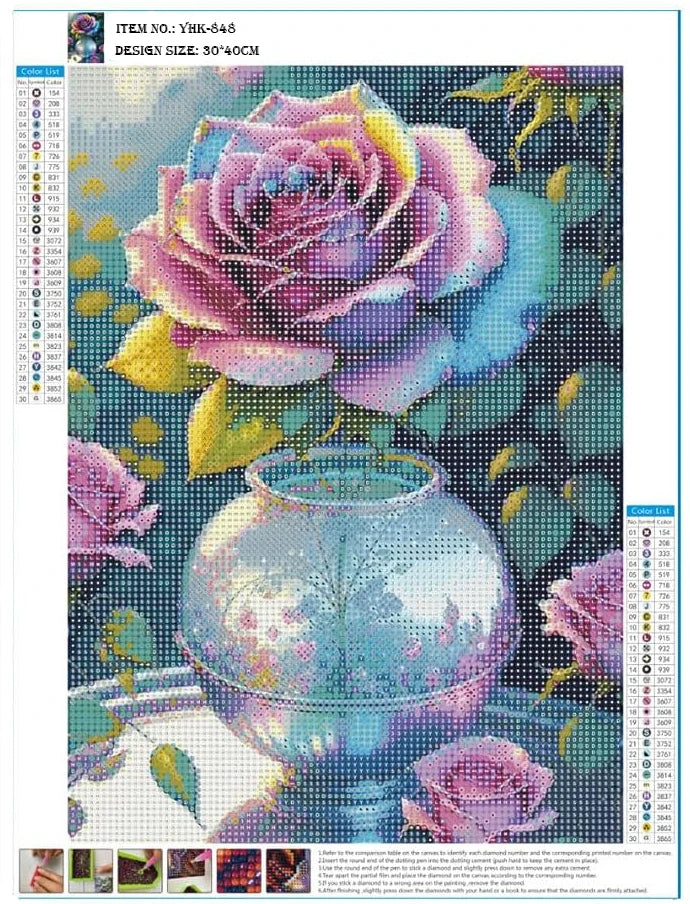 Fairytale Rose - 5D Diamond Painting Kit