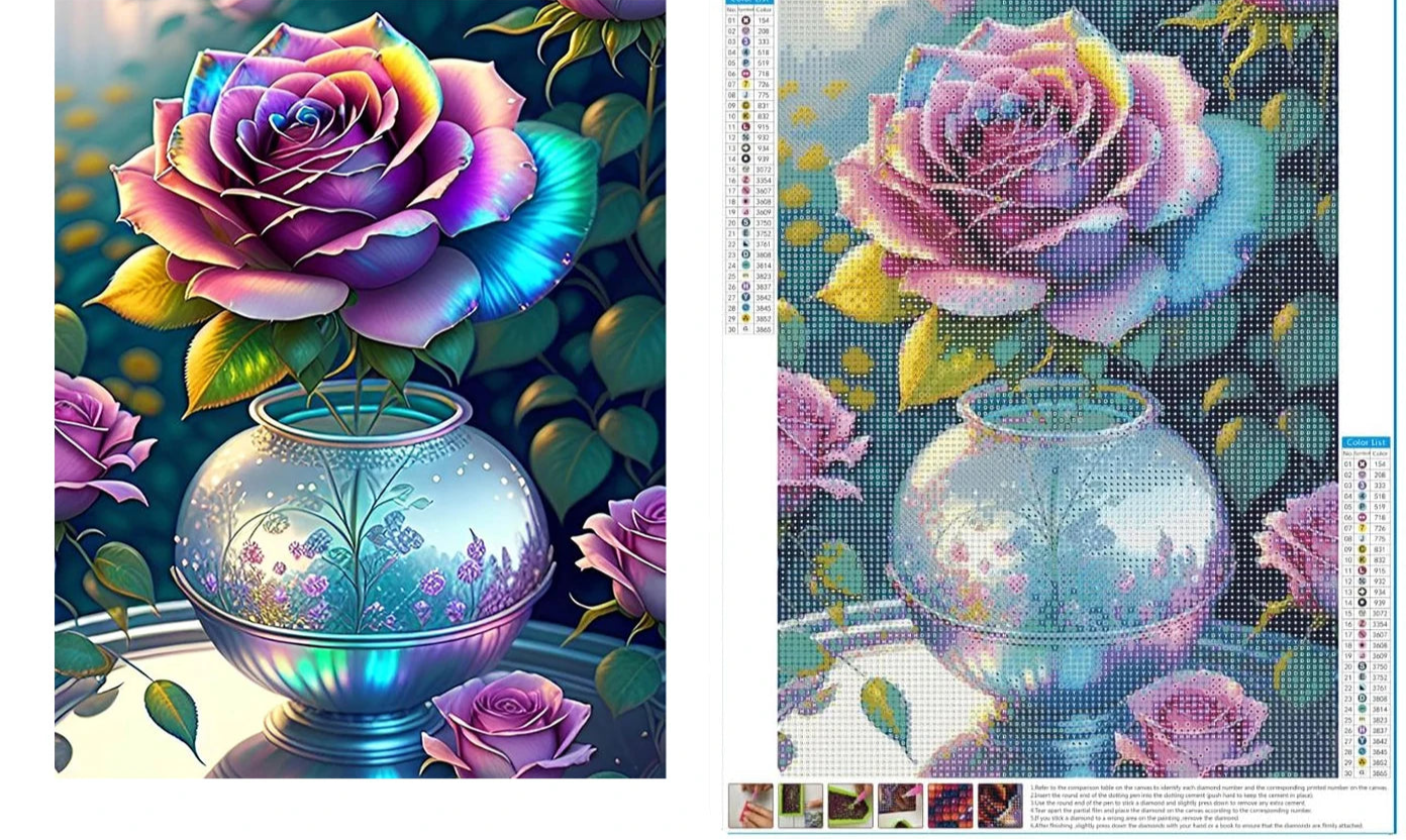 Fairytale Rose - 5D Diamond Painting Kit