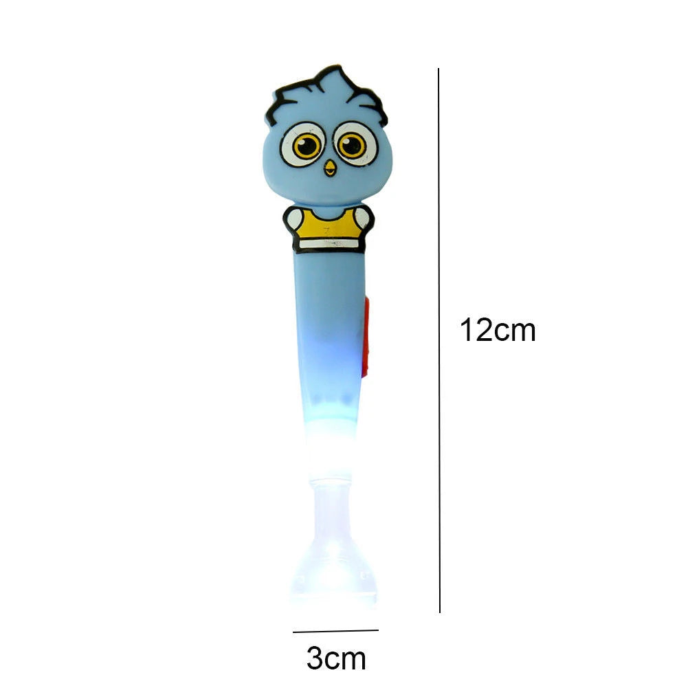 Size of blue LED diamond painting applicator pen with multi crystal attachment: 12cm by 3cm 