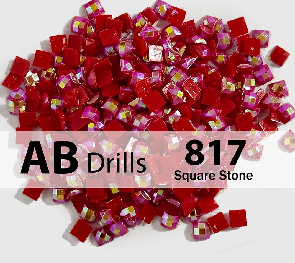 square diamond painting drills Rosy