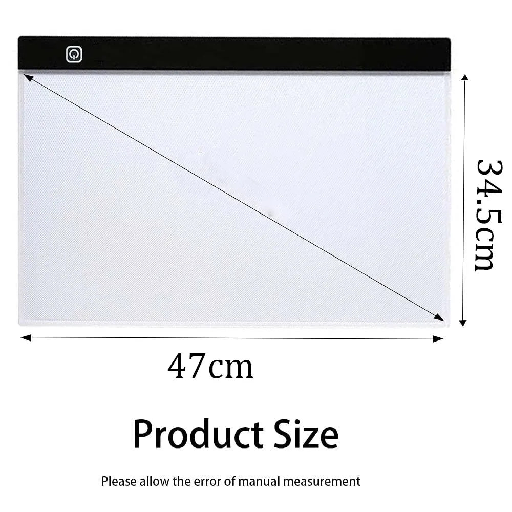 Dimmable Led Light Pad for tracing Diamond Painting Art  - A3 Size
