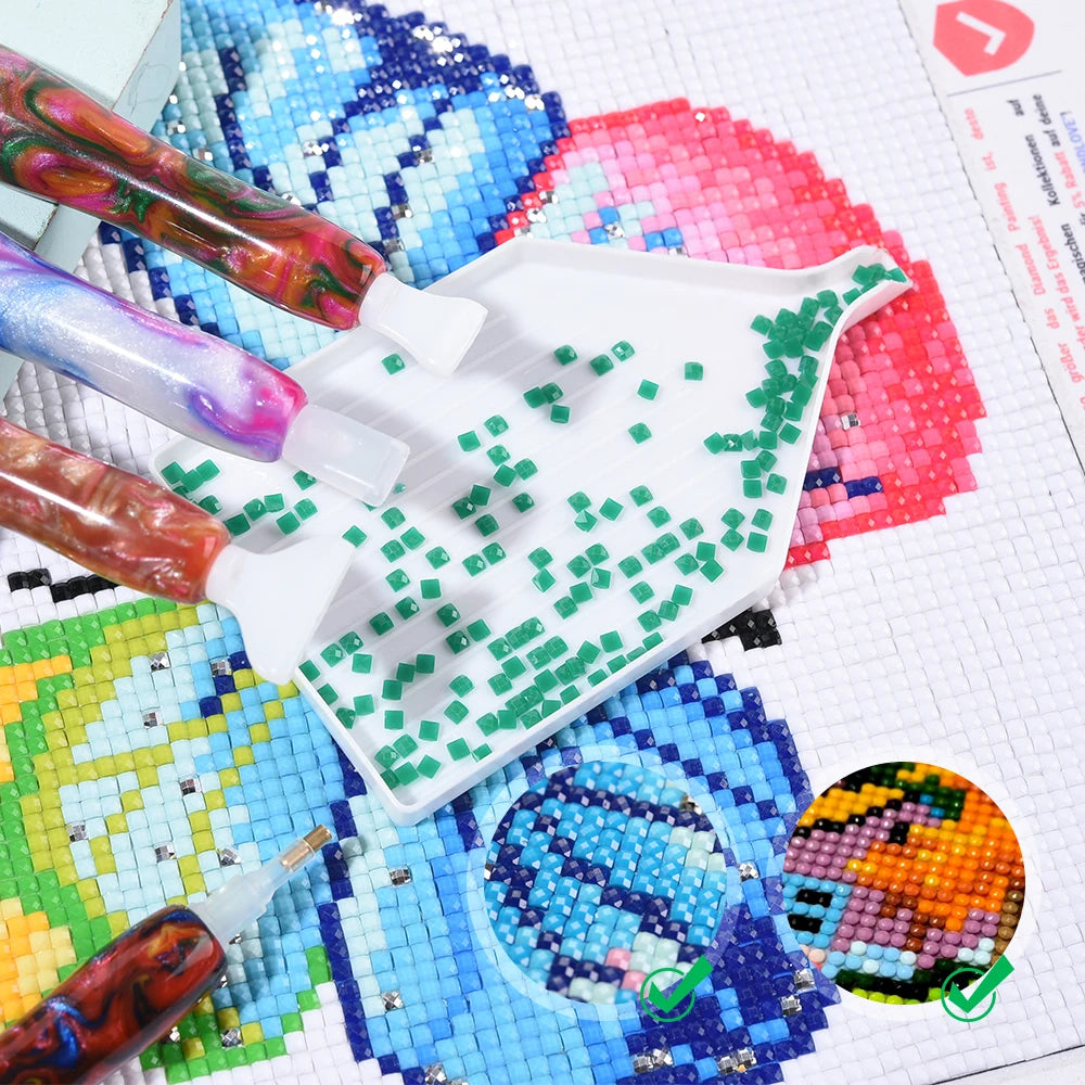 Handmade Resin Diamond Painting  Set of 4 | The Sparkle Nest Diamond Painting Kits