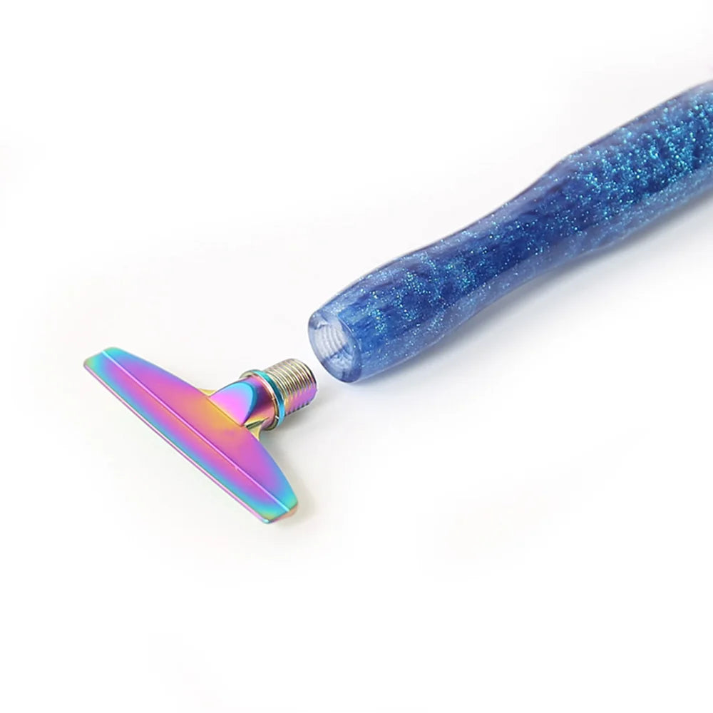 Cosmic Color 5D Resin Diamond Painting Pen Set With Metal Replacement Pen Heads and Multi Placers