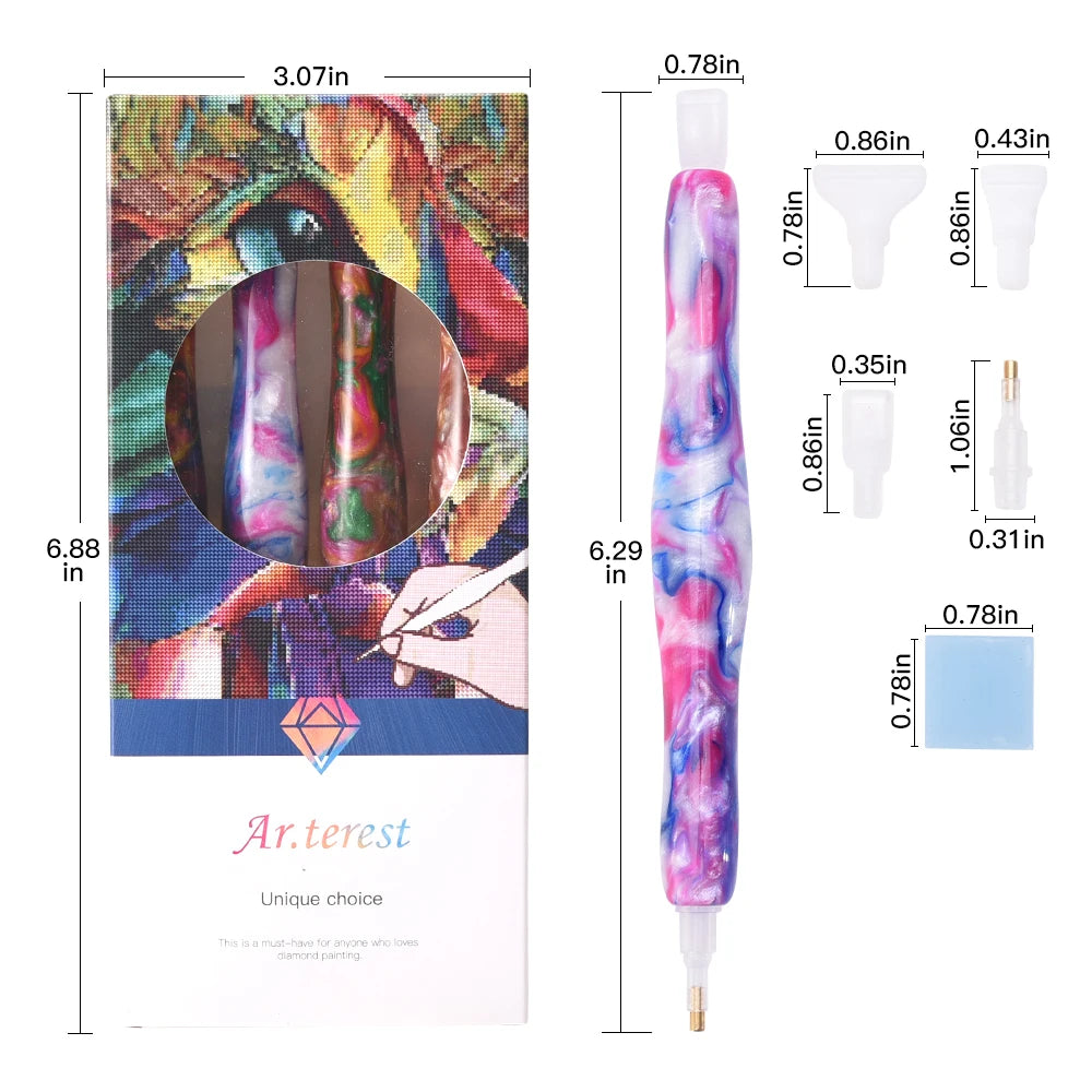 Handmade Resin Diamond Painting  Set of 4 | The Sparkle Nest Diamond Painting Kits
