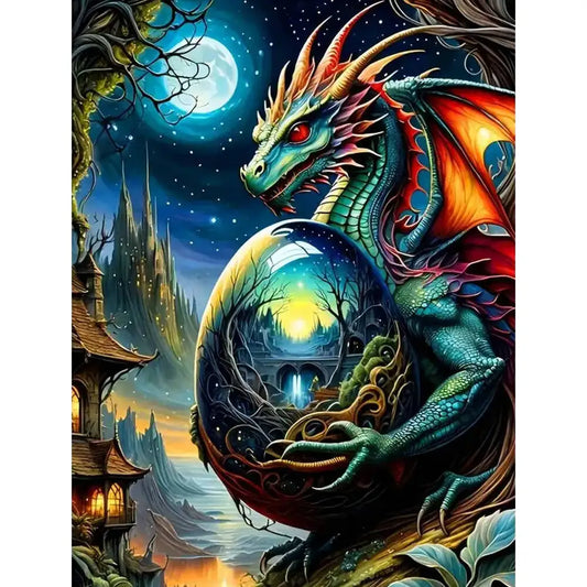 The Dragon's Egg 5D Diamond Painting Kit