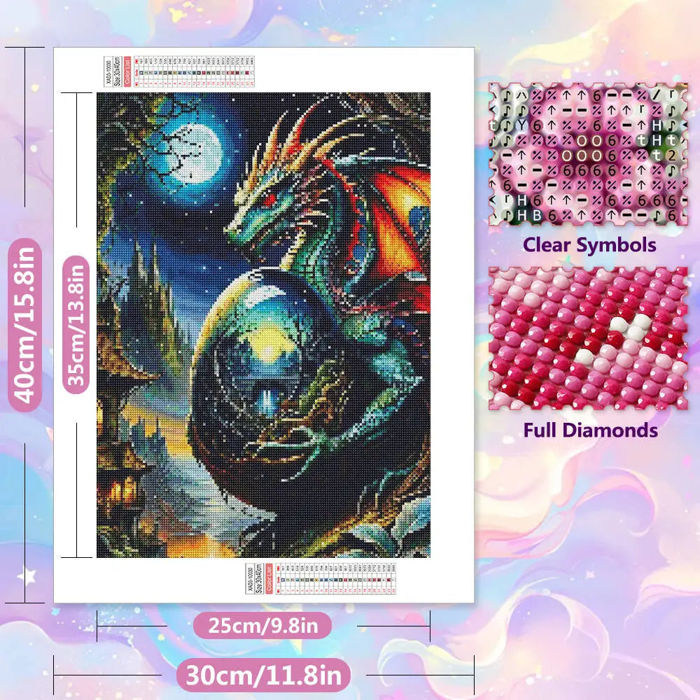 The Dragon's Egg 5D Diamond Painting Kit