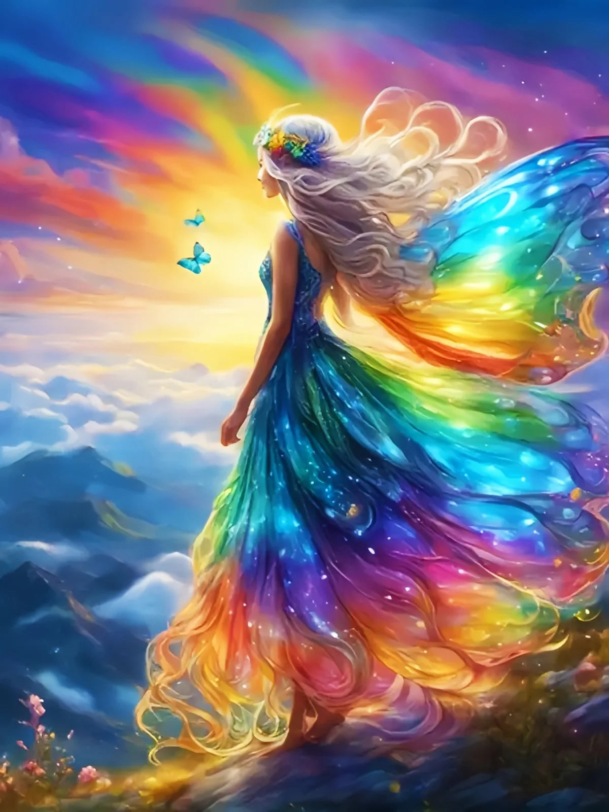 Rainbow Fairy 5D DIY Diamond Painting Kit
