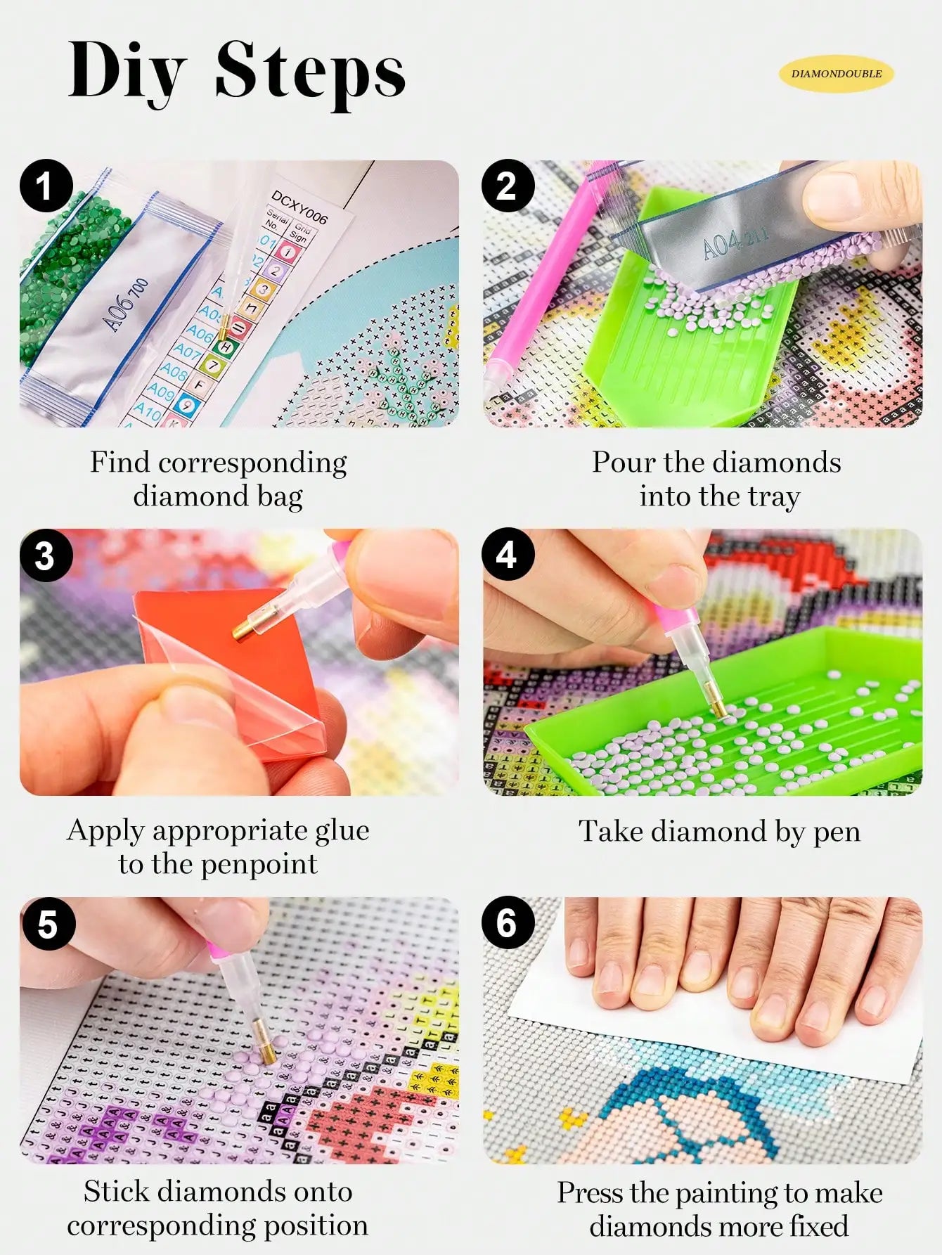 Pink Unicorn 5D diamond painting kit