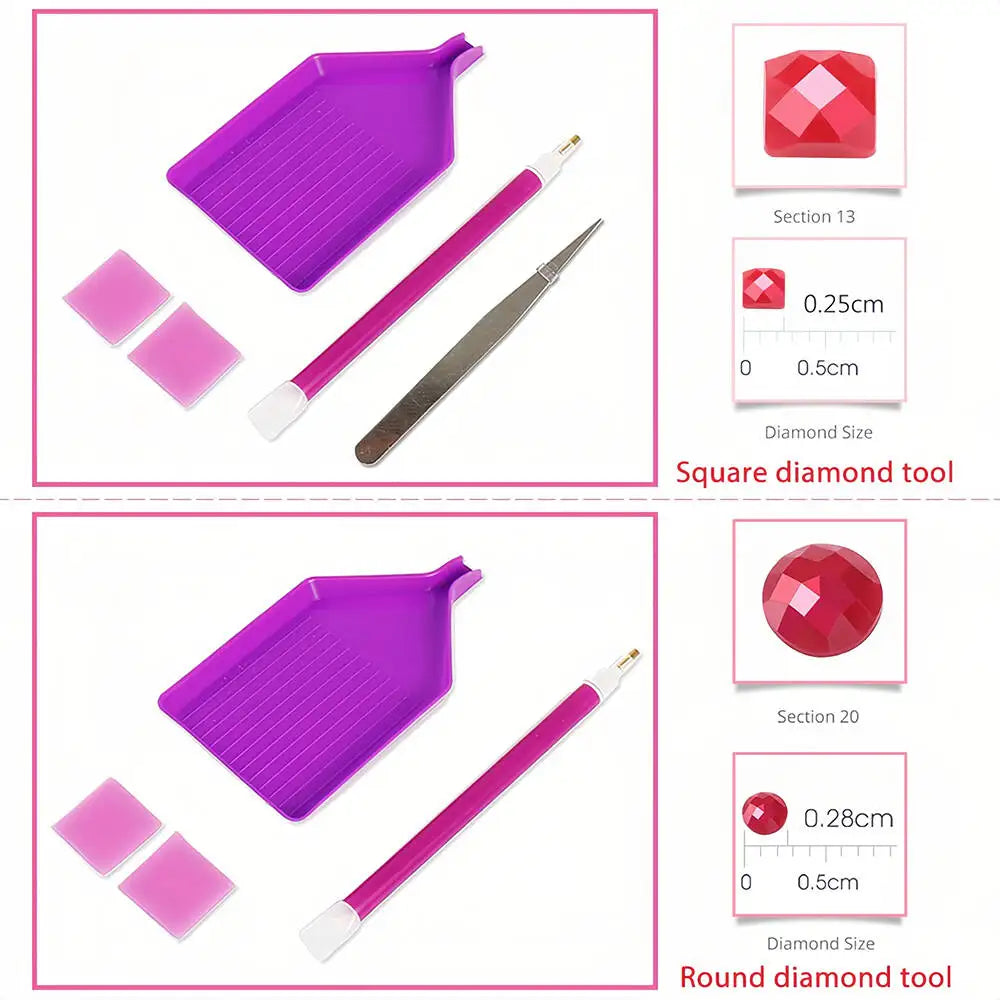 Japanese Minka and Cherry Blossom 5D Full Drill Diamond Painting Kit