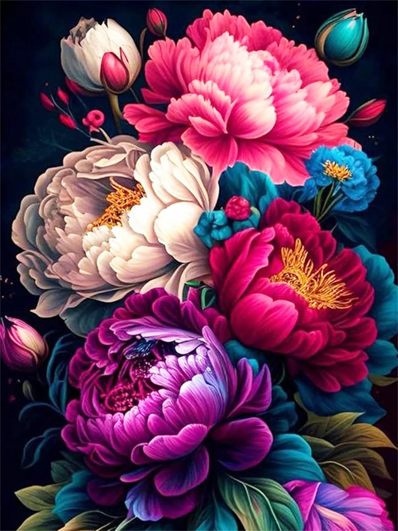 Peonies of France - 5D Diamond Painting kit