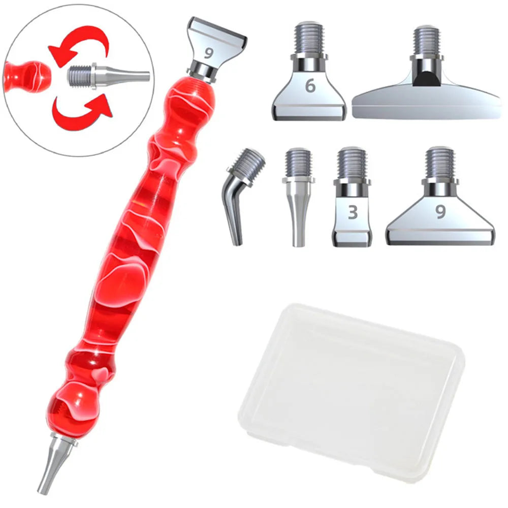 Ergonomic Grip Diamond Drill Pen with multiple tips