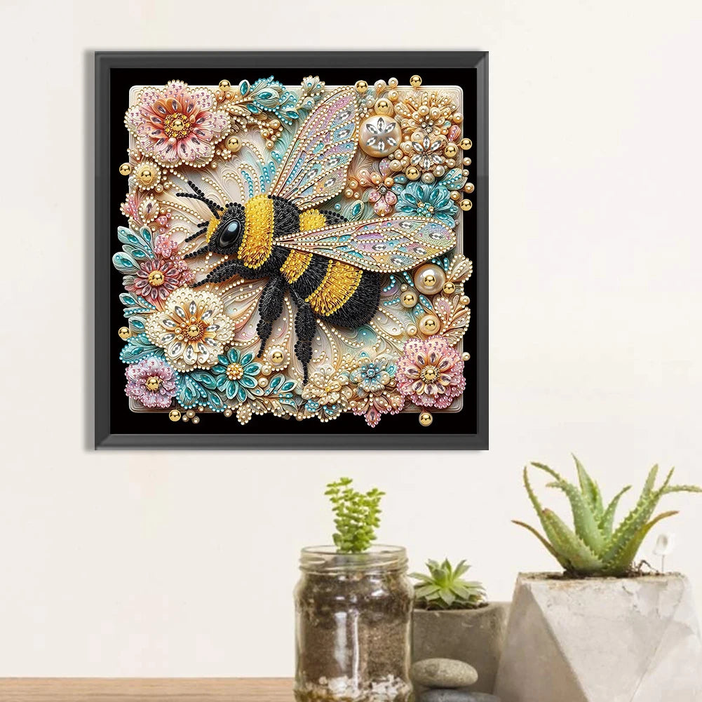 Butterflies, Flowers and Bees 5D Diamond Painting Kit