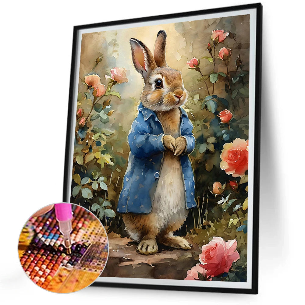 5D DIY Full Round Drill Diamond Painting Peter Rabbit 30x40cm