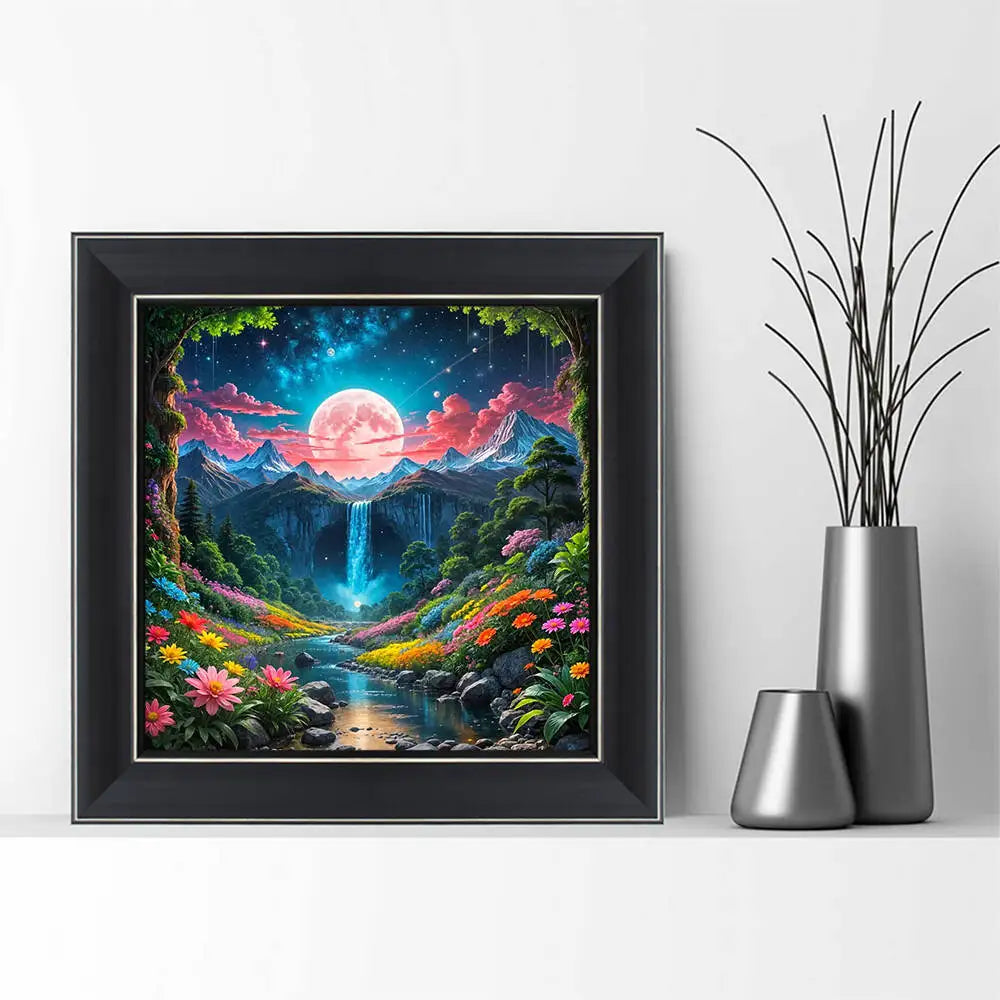 Moonlight and Cosmos 5D Diamond Painting kit