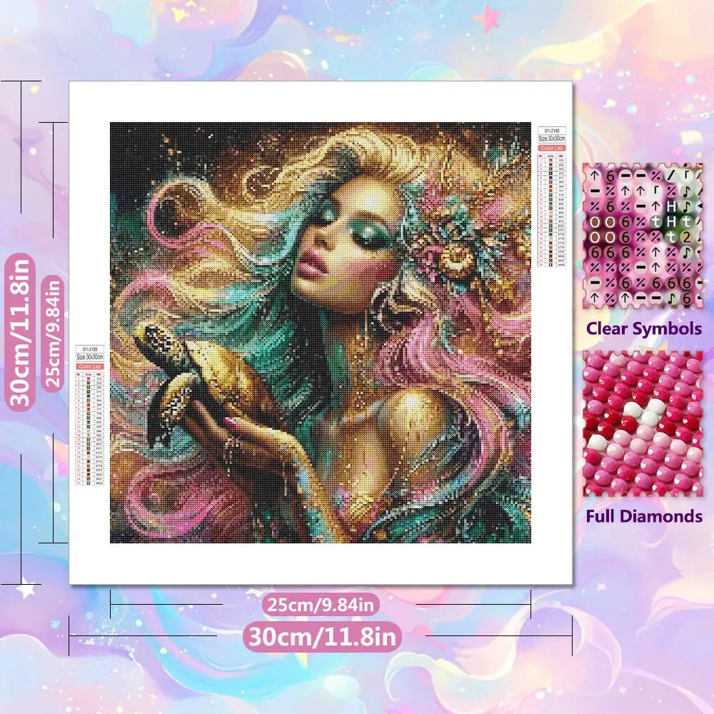 Mermaid Princess 5D Diamond Painting Kit