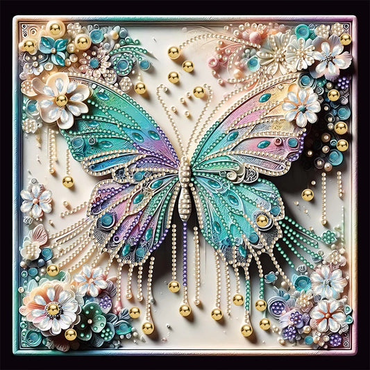 Butterflies, Flowers and Bees 5D Diamond Painting Kit