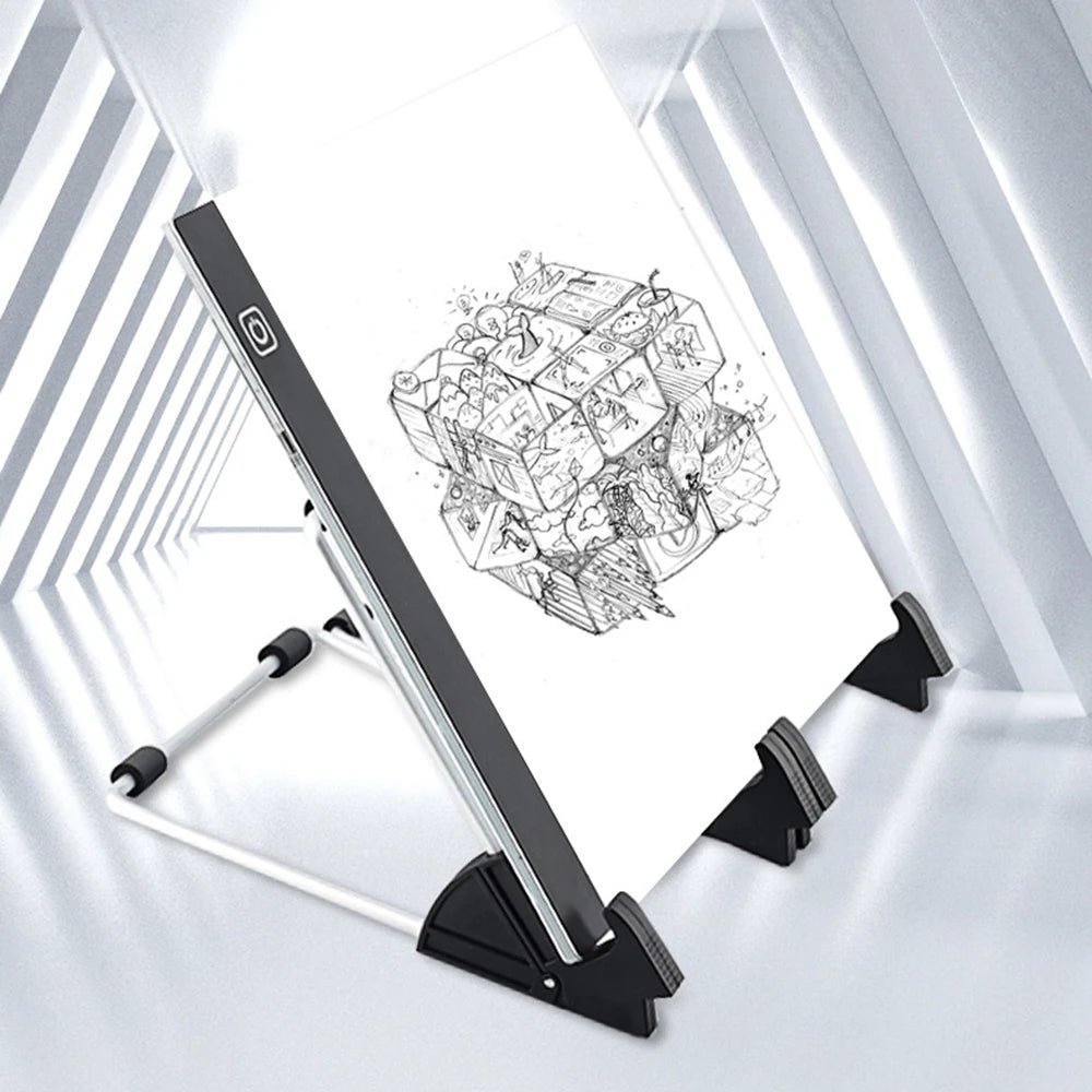 Dimmable Led Light Pad for tracing Diamond Painting Art  - A4 Size with Stand and Carrying Case