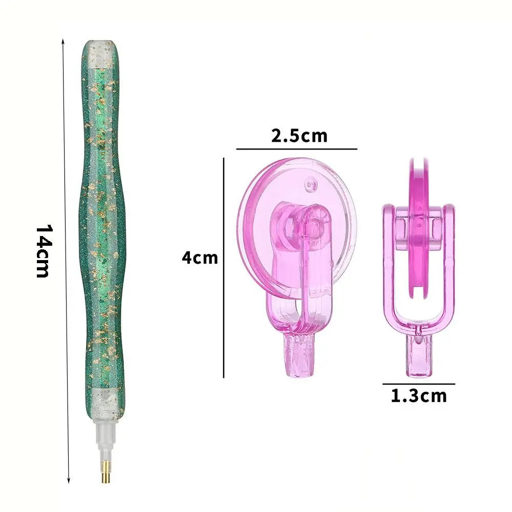 Diamond Painting Drill Pens with Multi-Spacers and Wheel Applicators