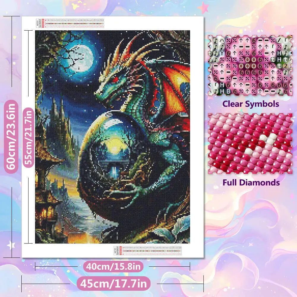 The Dragon's Egg 5D Diamond Painting Kit