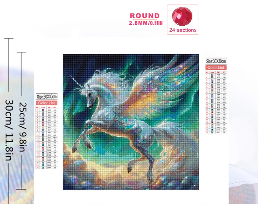 Unicorn Lights - 5D Diamond Painting Kit