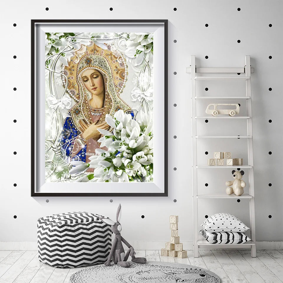 Beautiful Catholic Religion Mary Diamond Painting Kit 5D