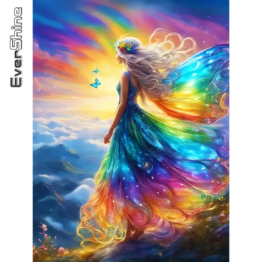 Rainbow Fairy 5D DIY Diamond Painting Kit