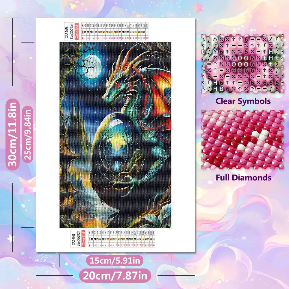 The Dragon's Egg 5D Diamond Painting Kit