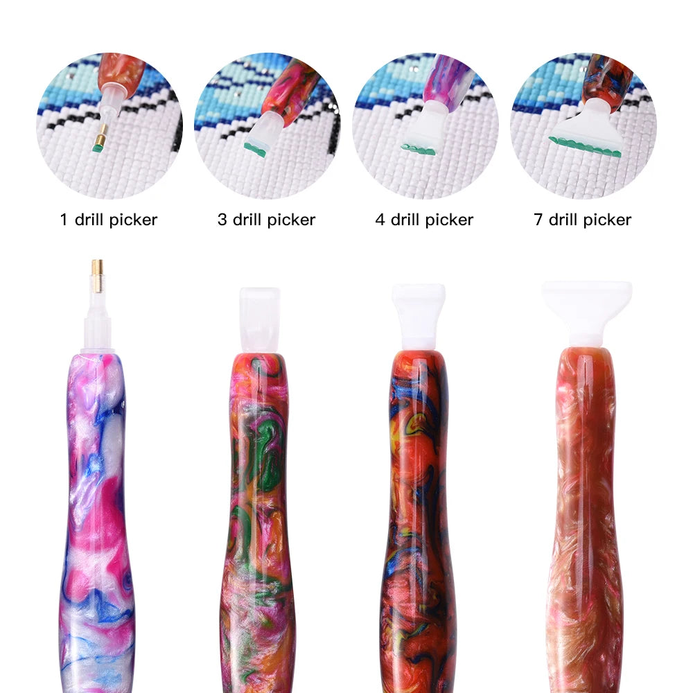 Handmade Resin Diamond Painting  Set of 4 | The Sparkle Nest Diamond Painting Kits