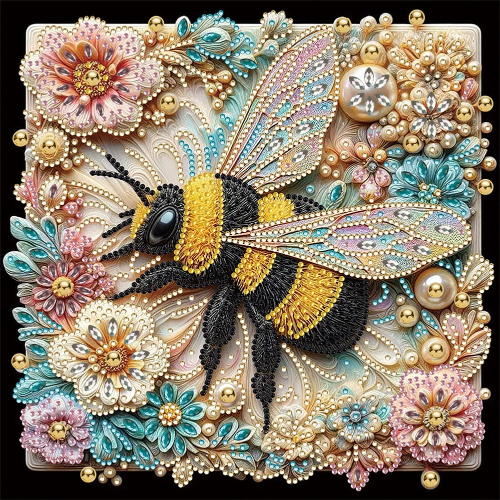 Butterflies, Flowers and Bees 5D Diamond Painting Kit