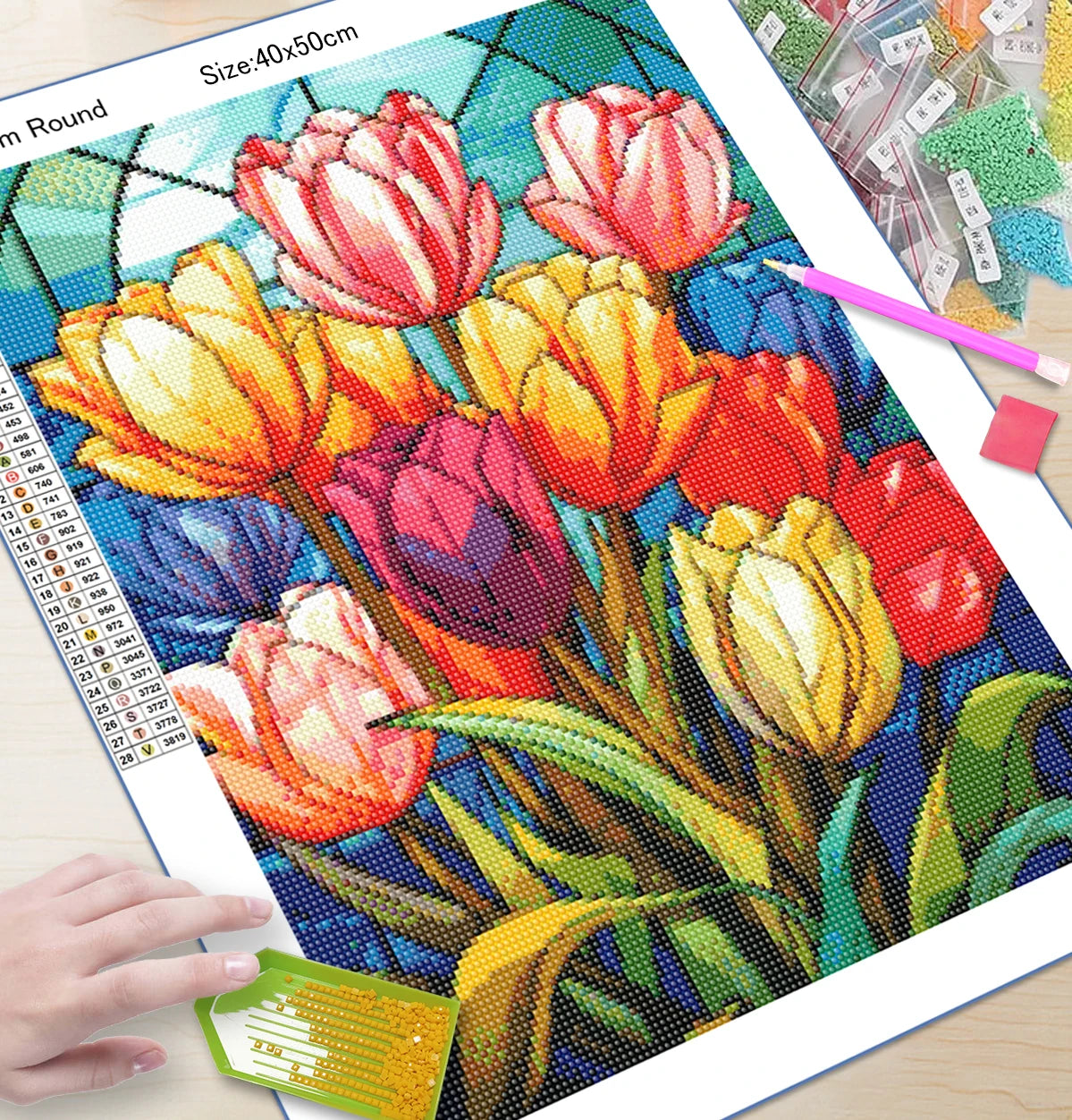 Tulips - 5D Diamond Painting Kit