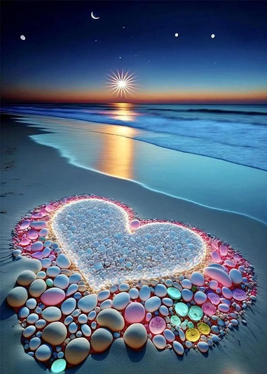 Love in the Sand - 5D Diamond Painting Kit