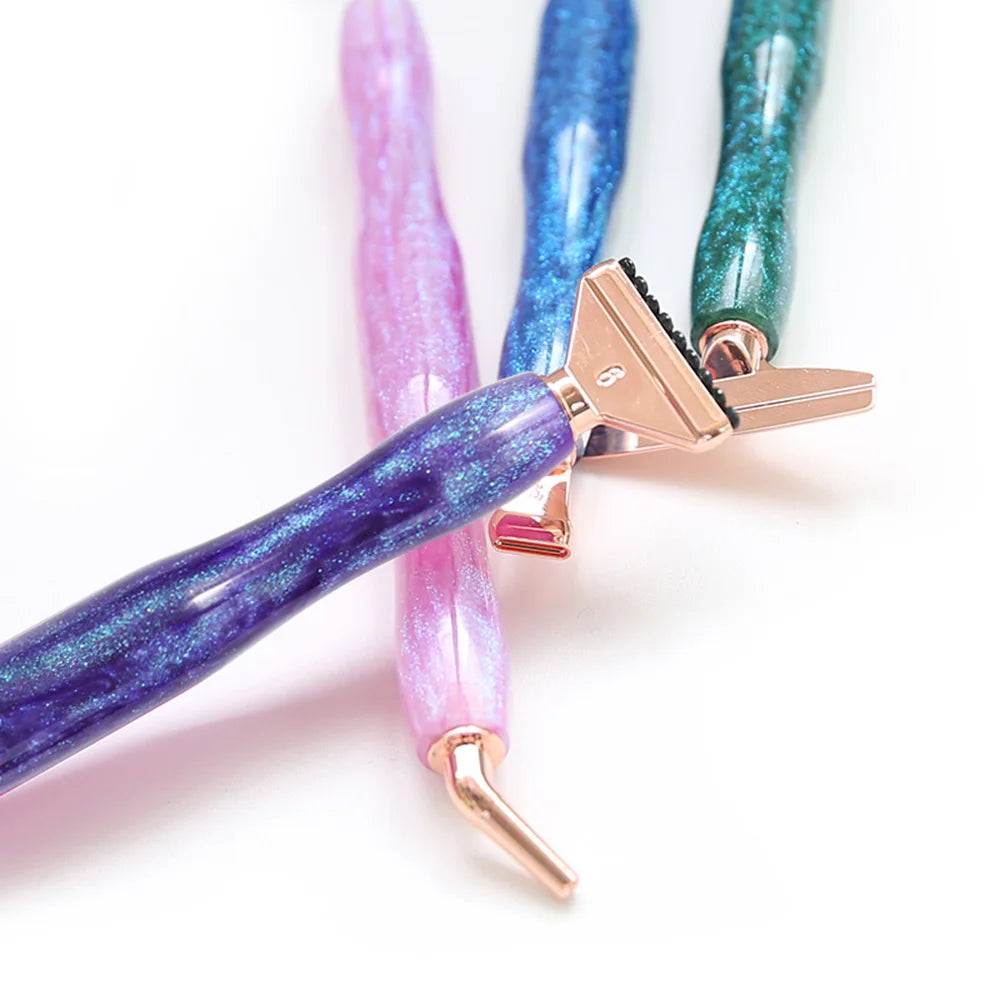 Cosmic Color 5D Resin Diamond Painting Pen Set With Metal Replacement Pen Heads and Multi Placers