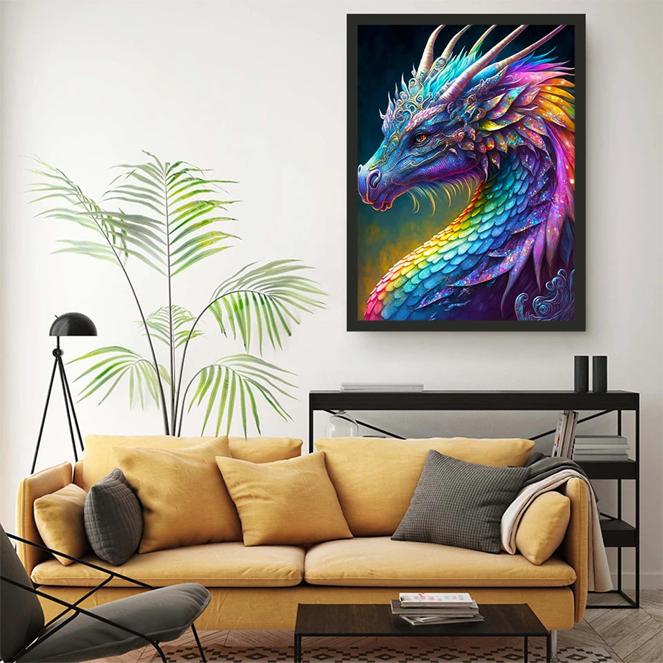 Fantastic Rainbow Dragon Full Drill 5D Diamond Art Kit